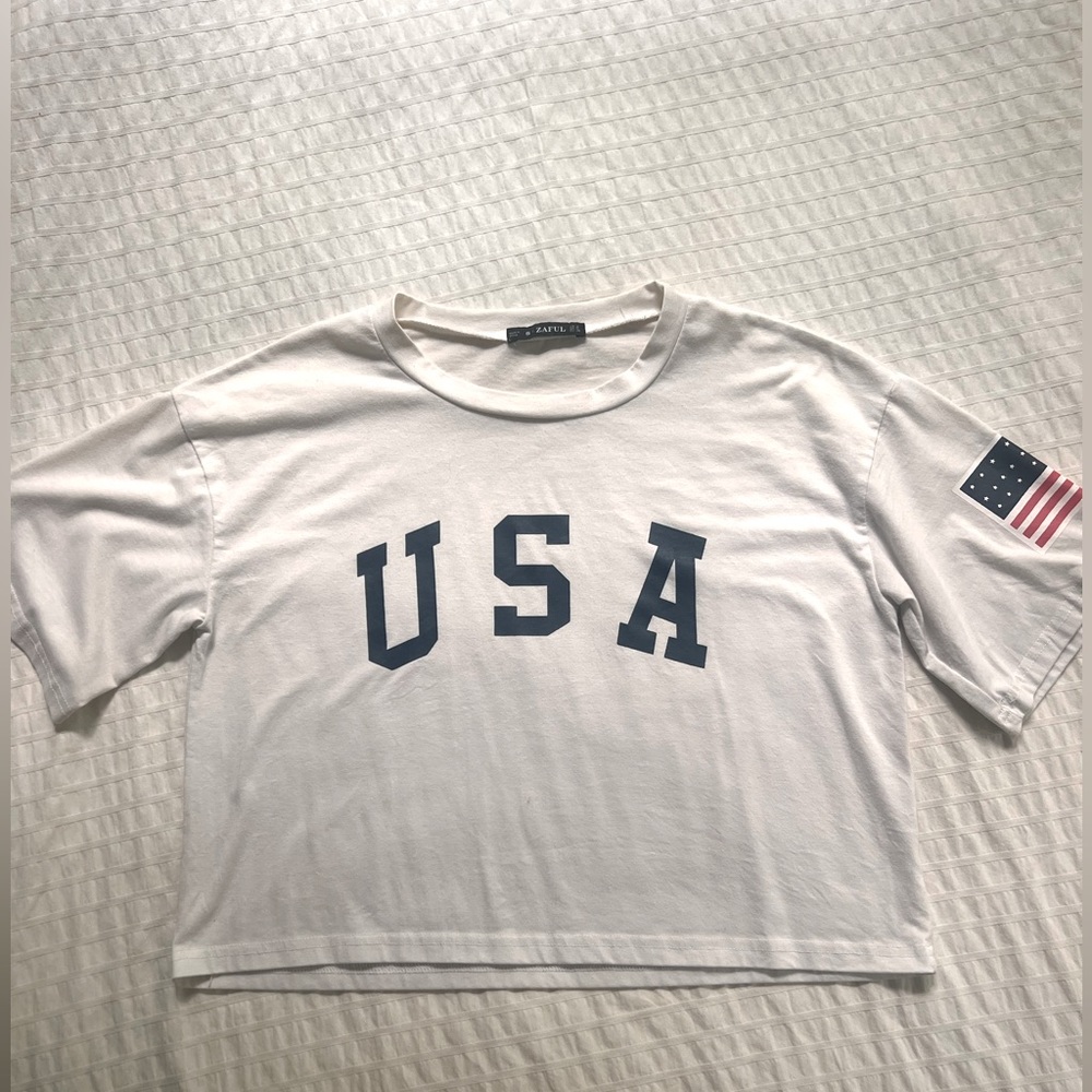 USA crop top
